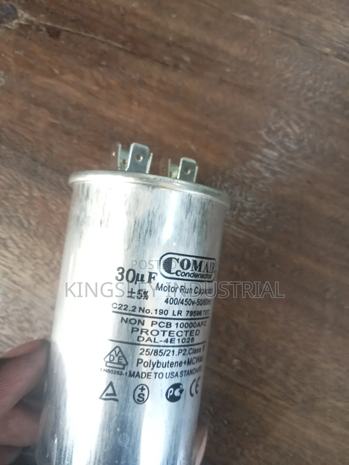 Running Capacitor 30uf 3phase 400/450v 50/60hz