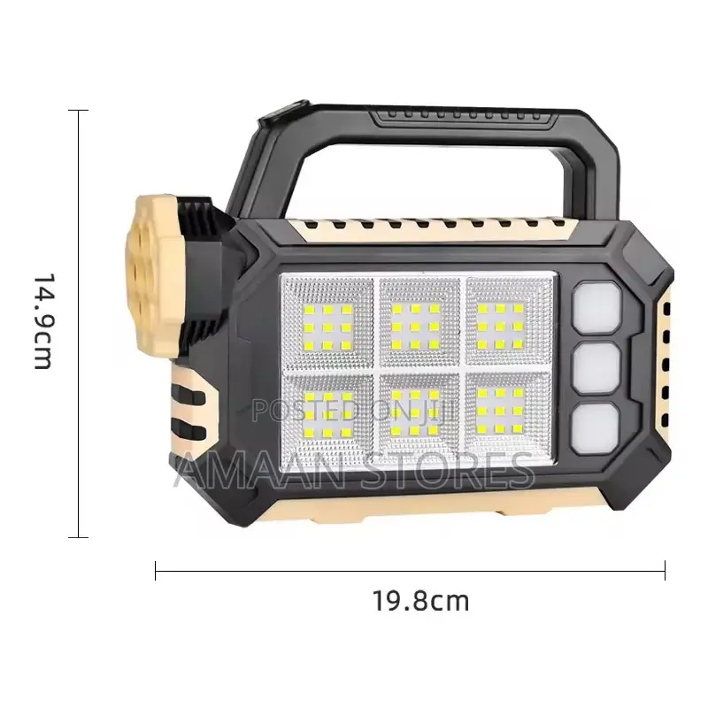 Solar Power Torchlight With Power Bank