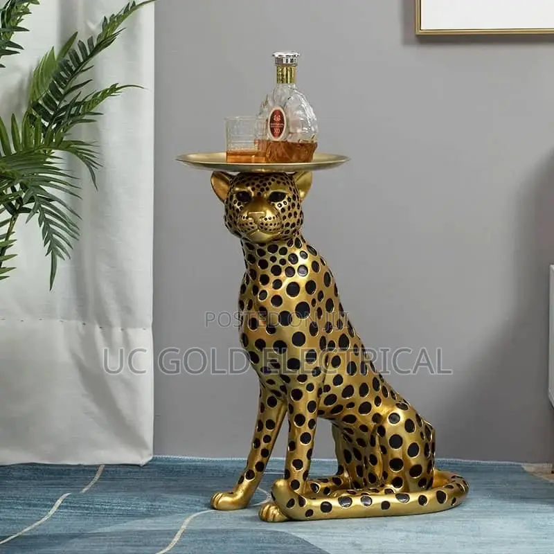 Large Leopard Living Room Floor Decoration Zhaocai