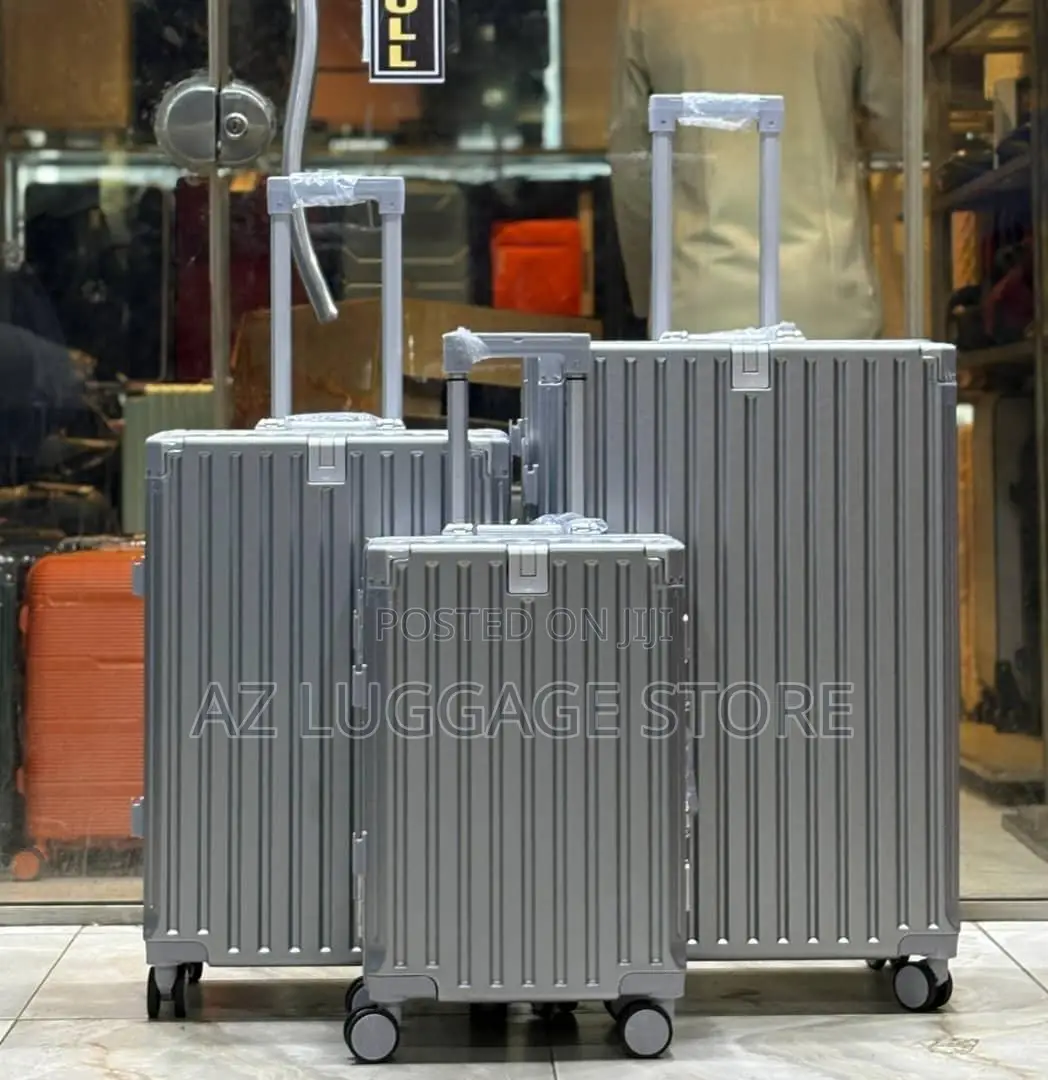 Set of 3 Aluminum Luxury Luggage Boxes