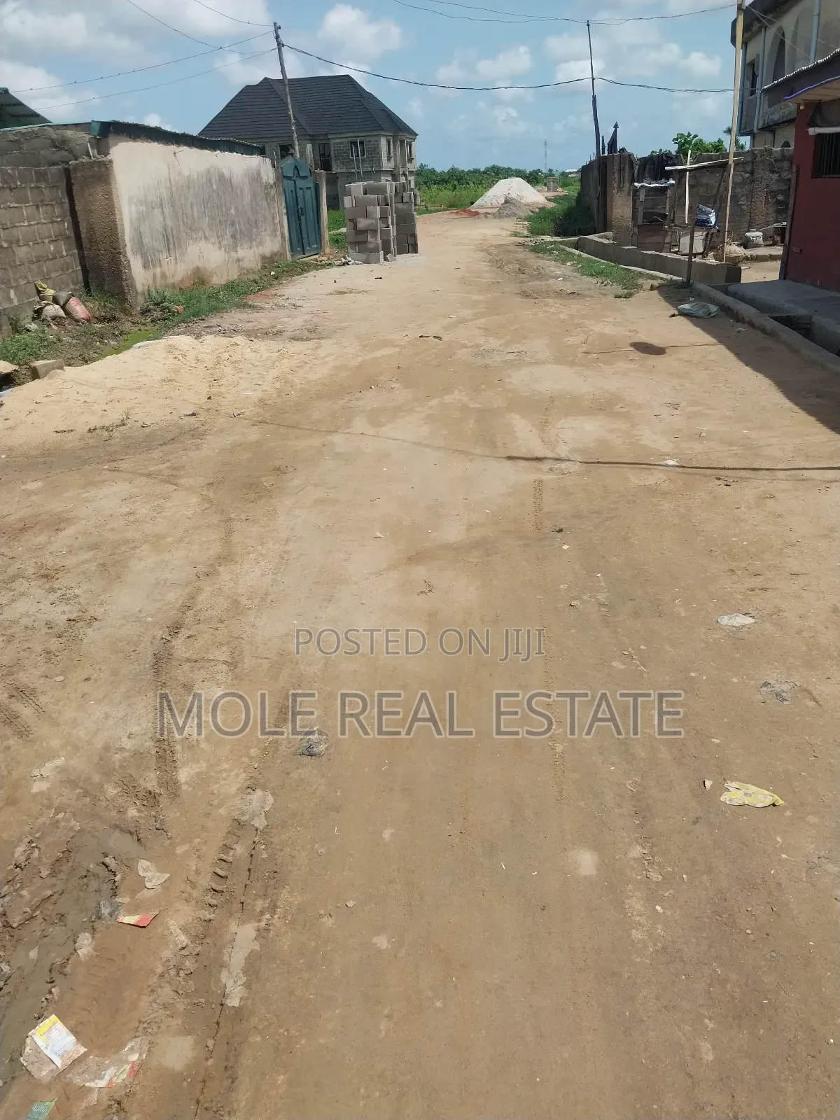 300sqm Fenced Gated Half Plot on Tarred Rd Dopemu Agege