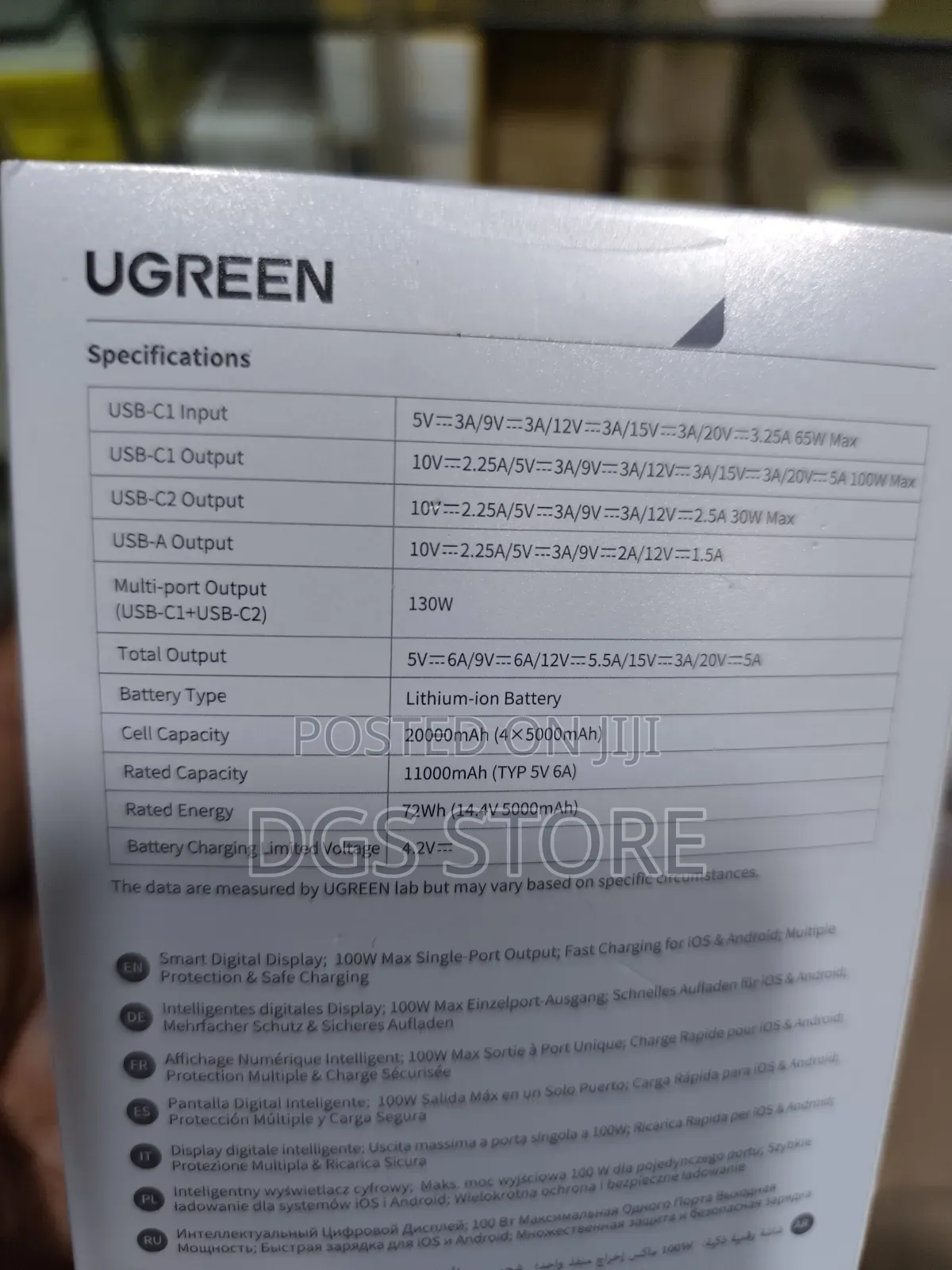 Ugreen Nexode 20,000mah 130w Power Bank Laptops Phones