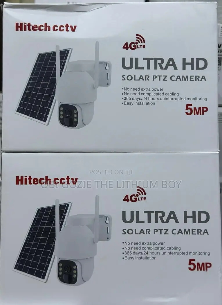 4glte Ultra Hd 5мр Hitech CCTV Solar Camera Is Available