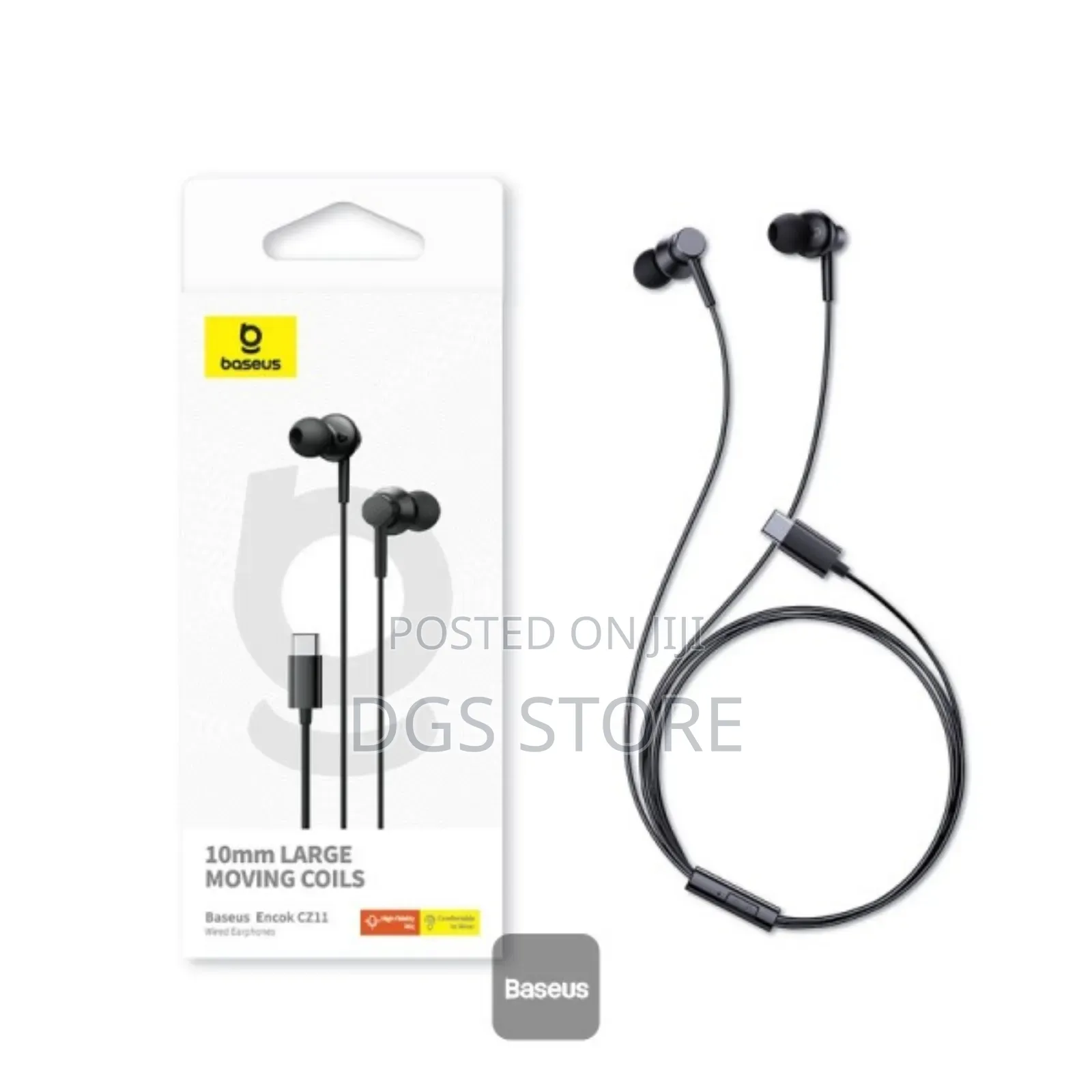 Baseus 10mm Large Encok Cz11 Wired Type C Earphone
