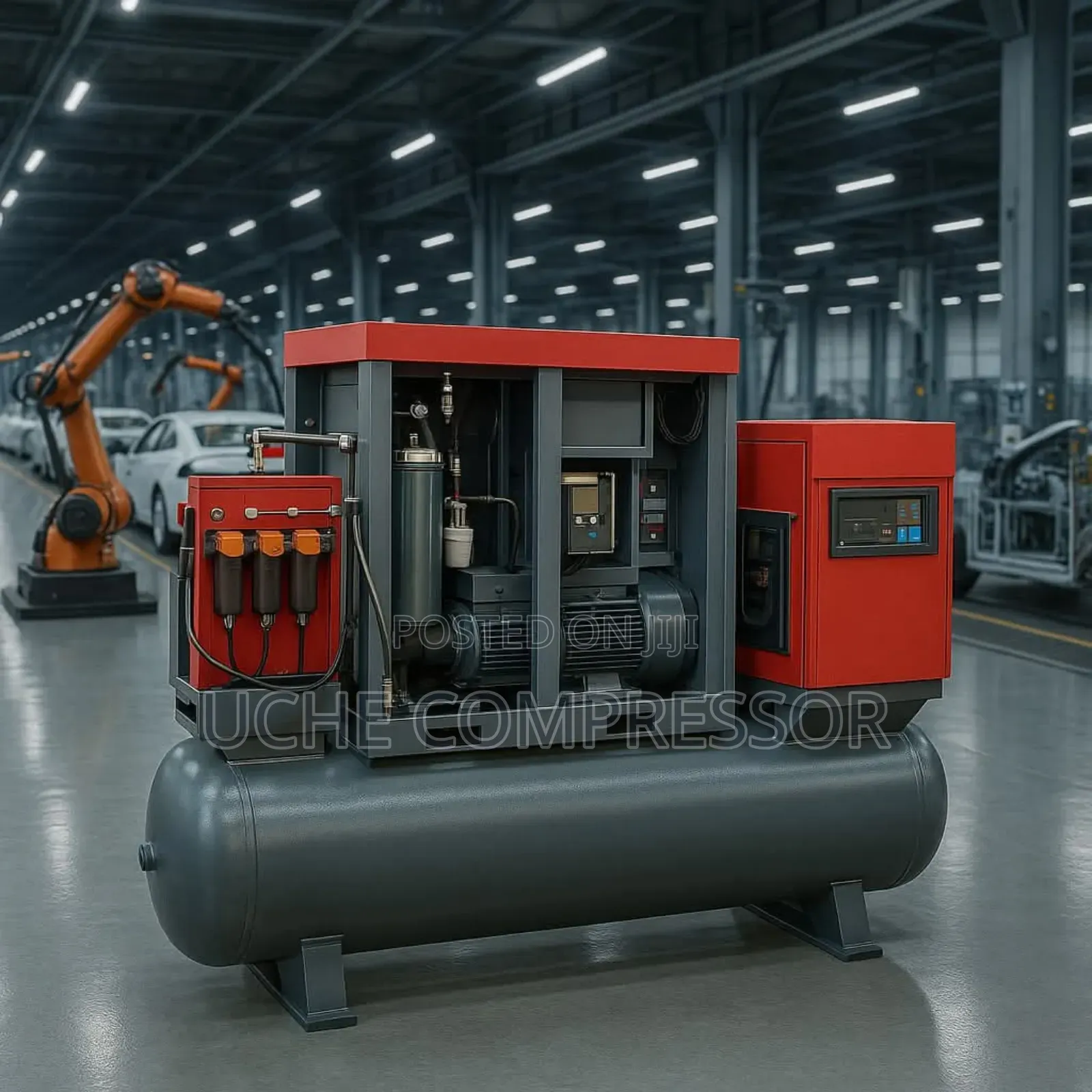 Screw Air Compressor 22kw 30hp 10bar Original One