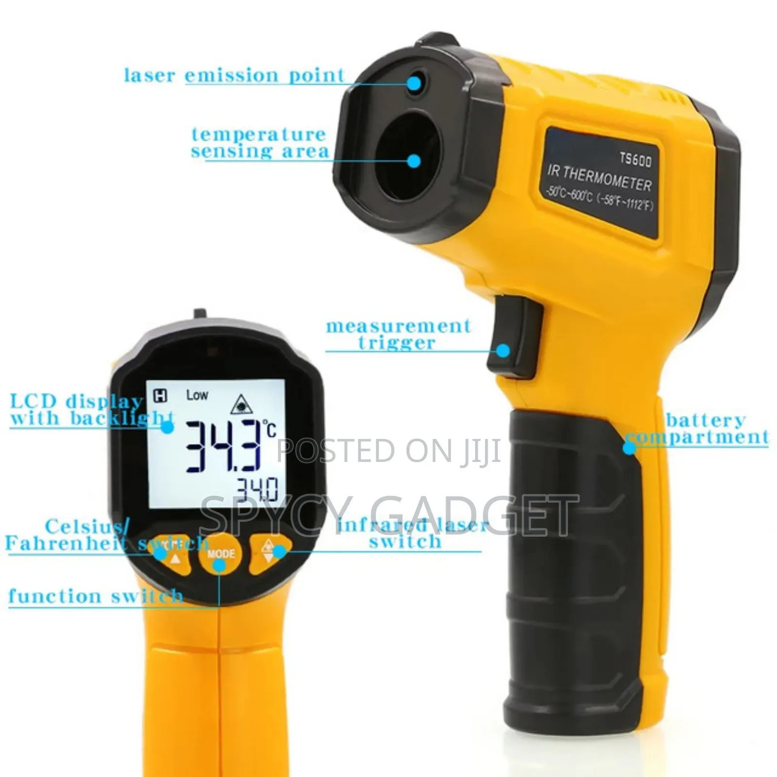 Non Contact Infrared Industrial Thermometer