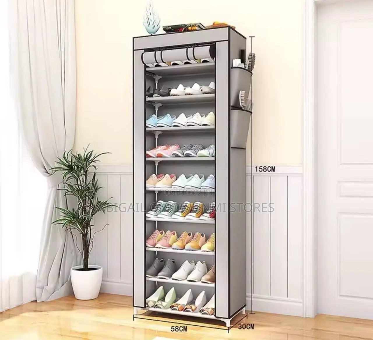 10layers Shoe Rack With Cover