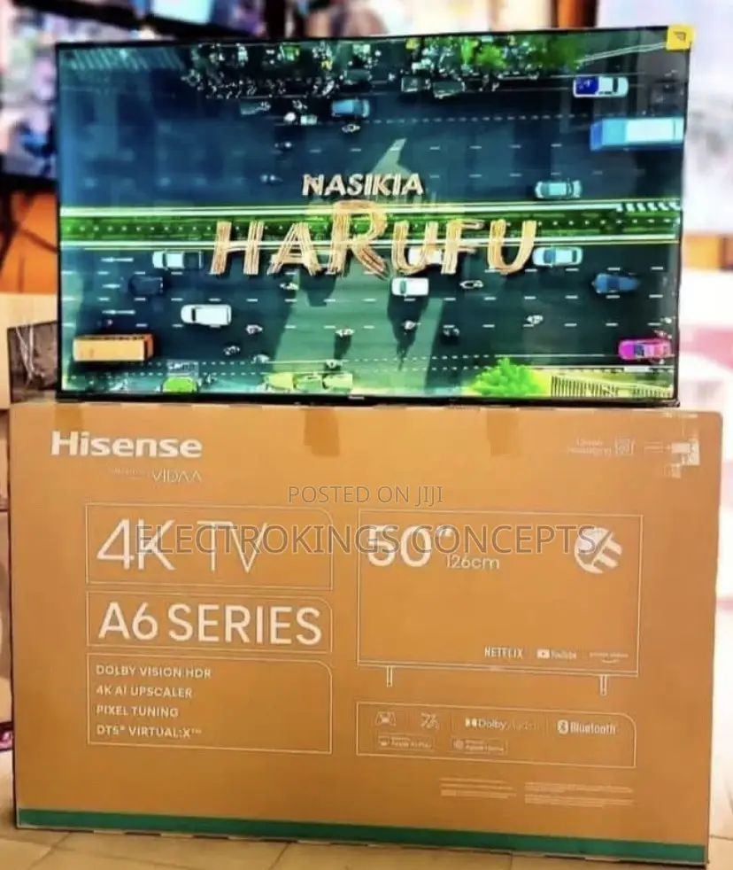50 Inch Hisense Smart Tv With Youtube,Netflix A6 Series