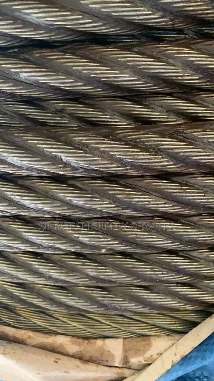 Original 14mm Black Steel Wire Rope (6core*19) Fibre Core