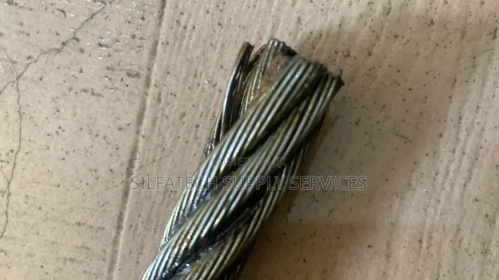 Original 14mm Black Steel Wire Rope (6core*19) Fibre Core