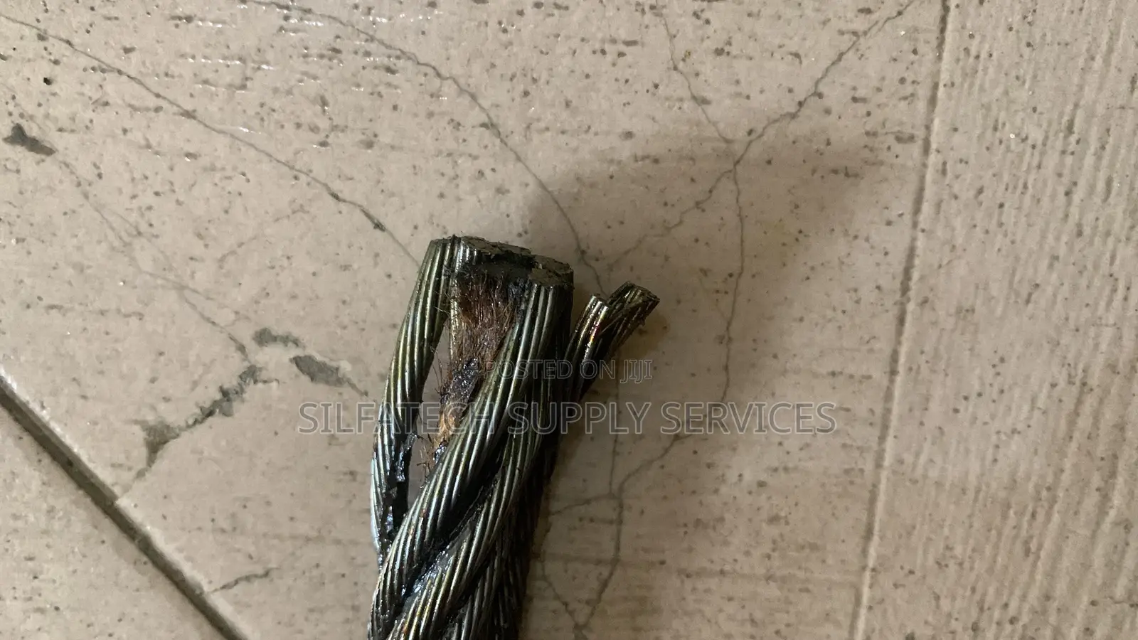 Original 14mm Black Steel Wire Rope (6core*19) Fibre Core