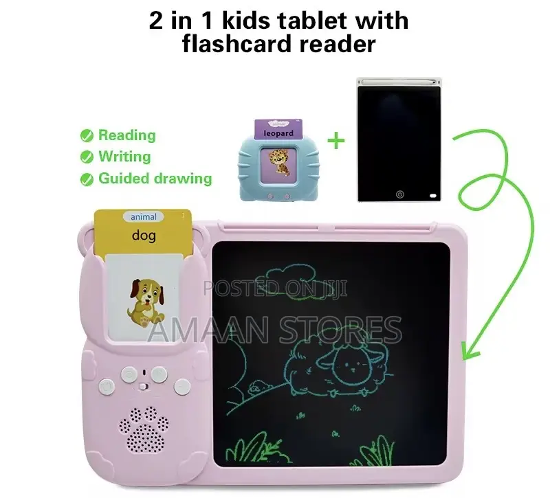 Kids Card Reader With LCD Written Pad