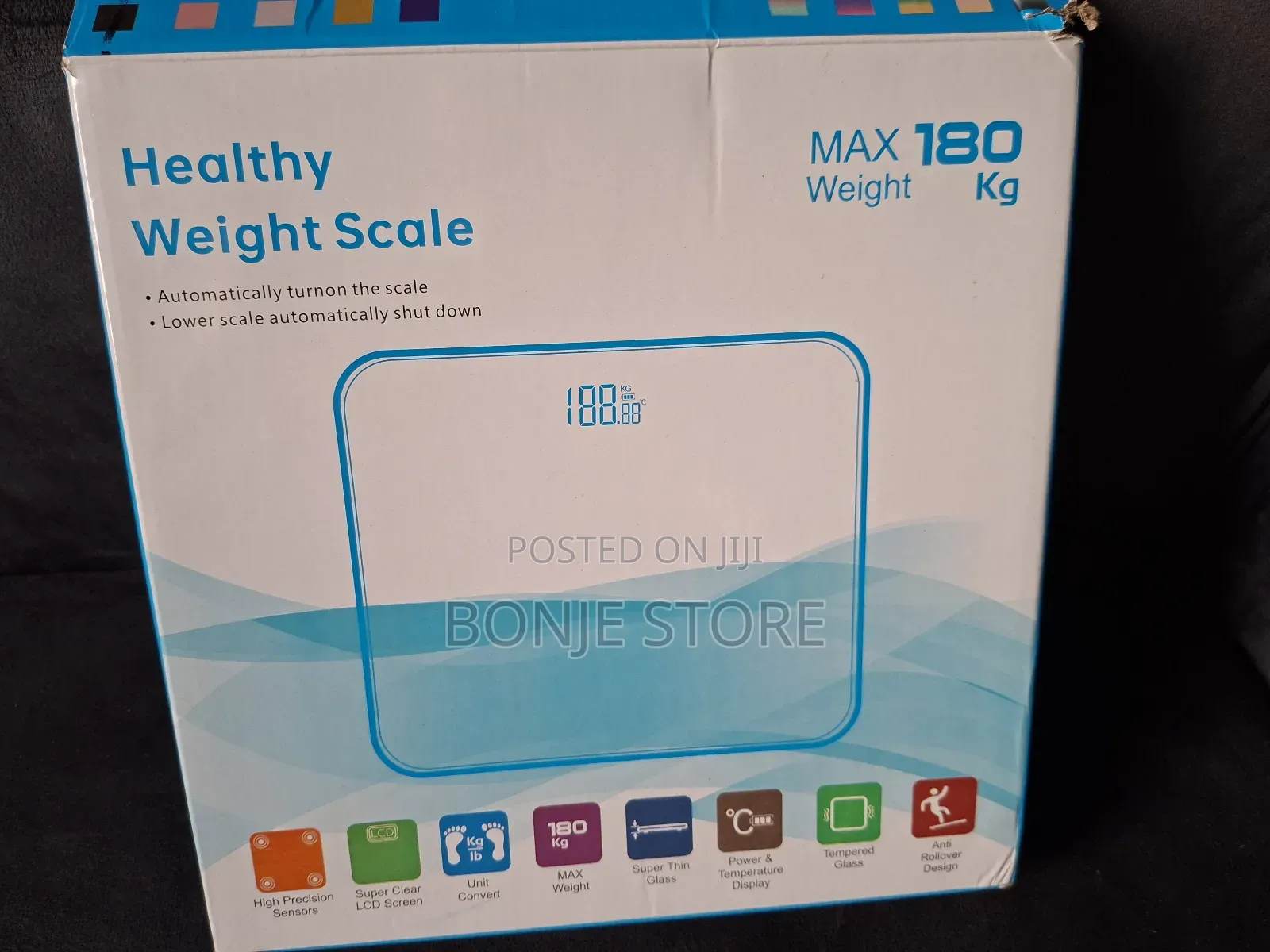 Rechargeable Digital Healthy Weight Scale - Max Weight 180kg