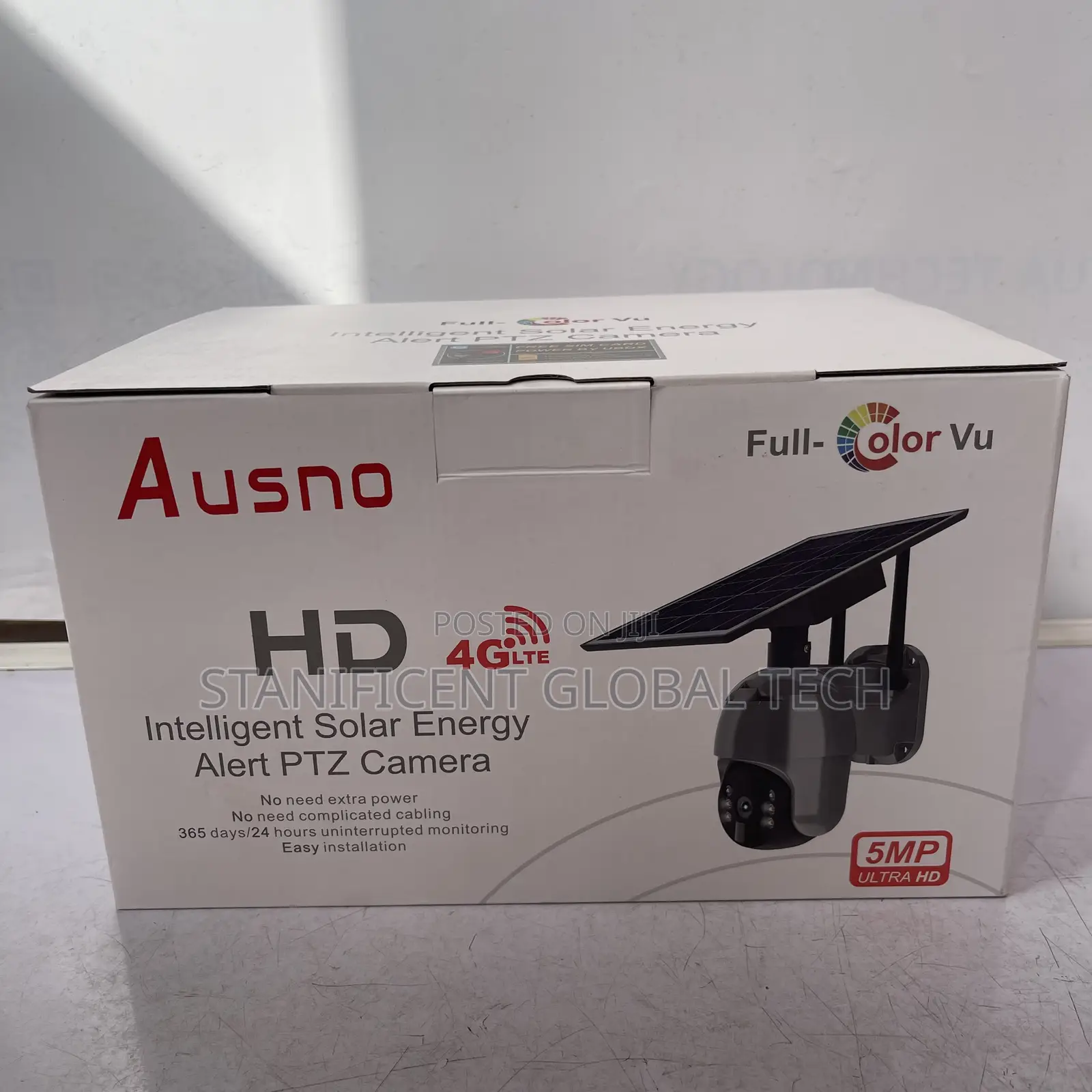 Ausno 5mp 4g Single Lens Solar Big Outdoor Camera (Ubox App)