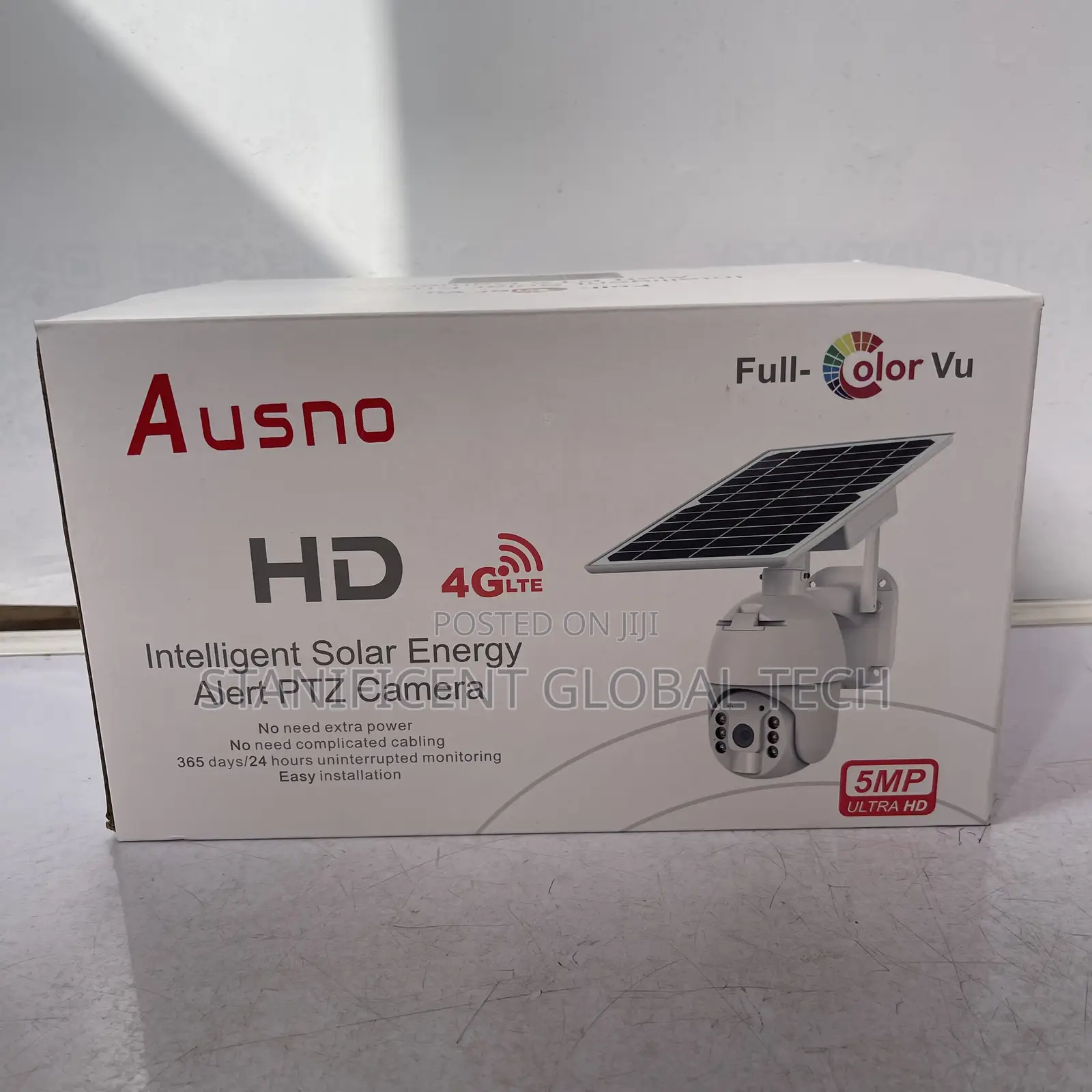 Ausno 5mp 4g Single Lens Solar Big Outdoor Camera (Ubox App)