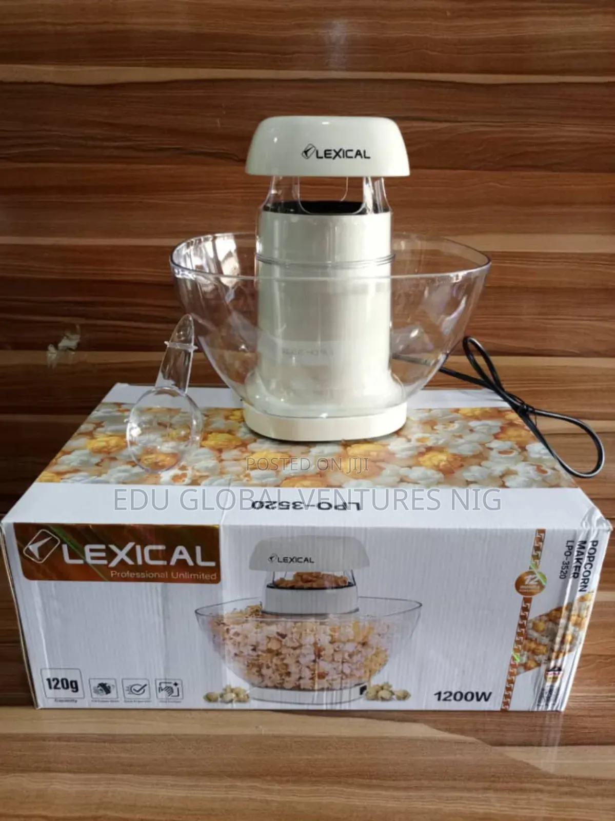 Lexical Standard Popcorn Machine 1200watts. Lpo-3520
