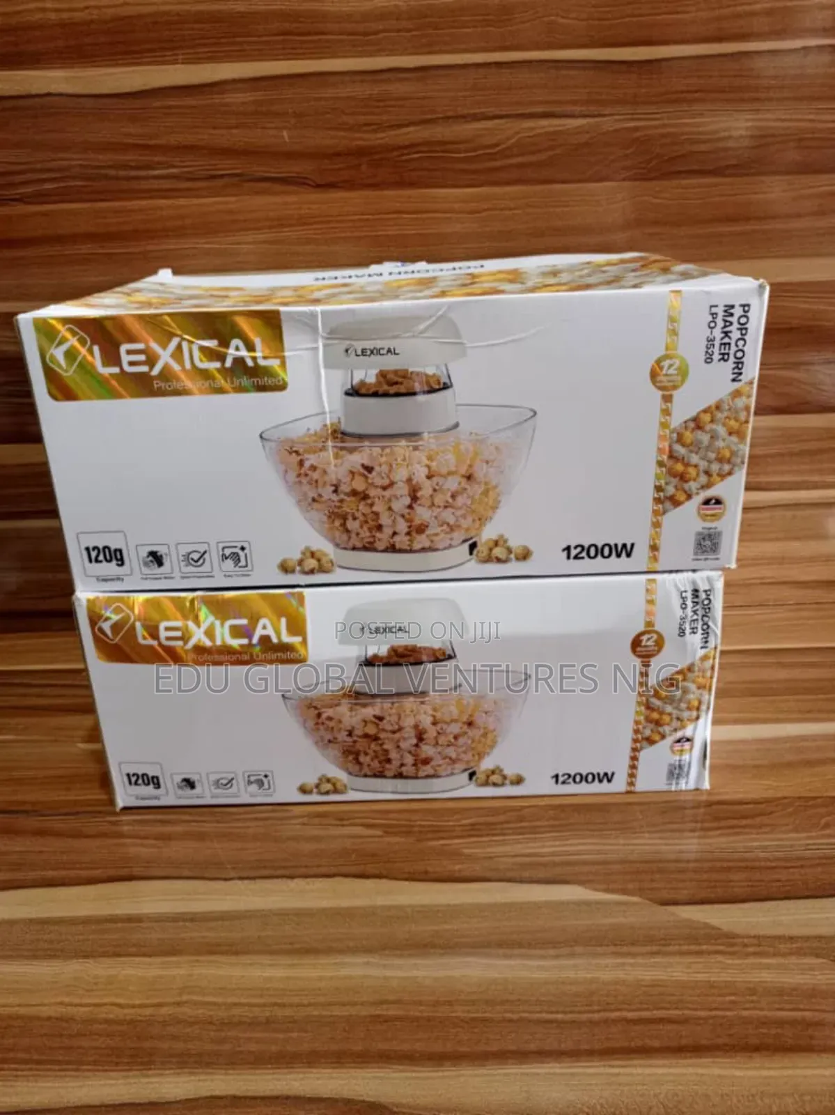 Lexical Standard Popcorn Machine 1200watts. Lpo-3520