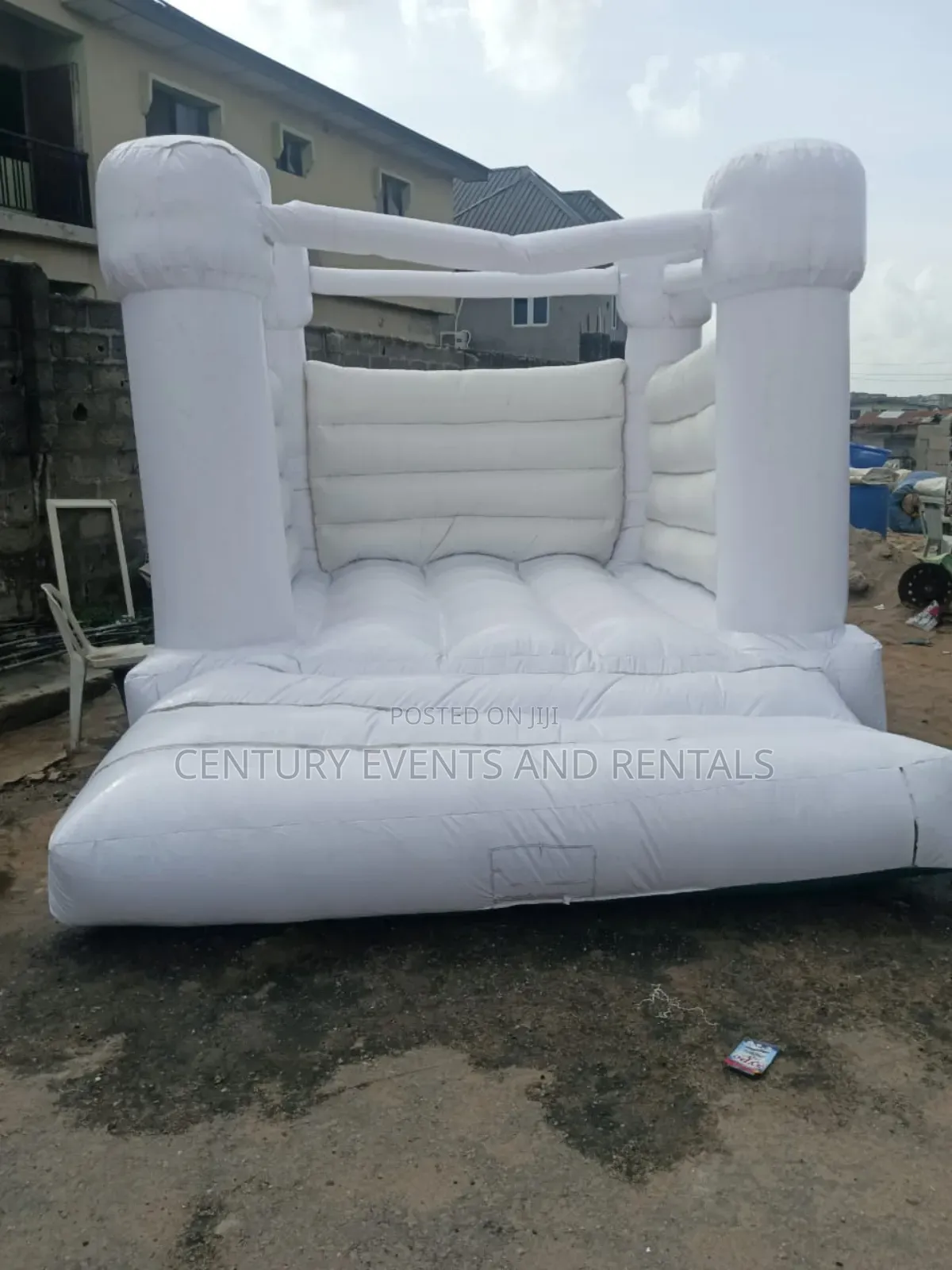 Clean White Bouncy Castle