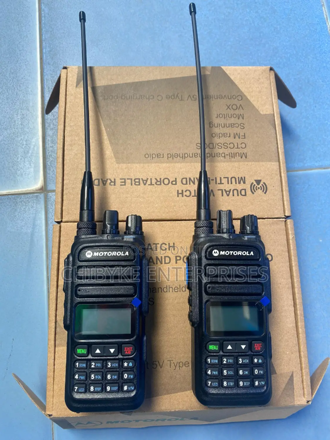 Motorola Daul Band Long Range Walkie Talkie, With Display.