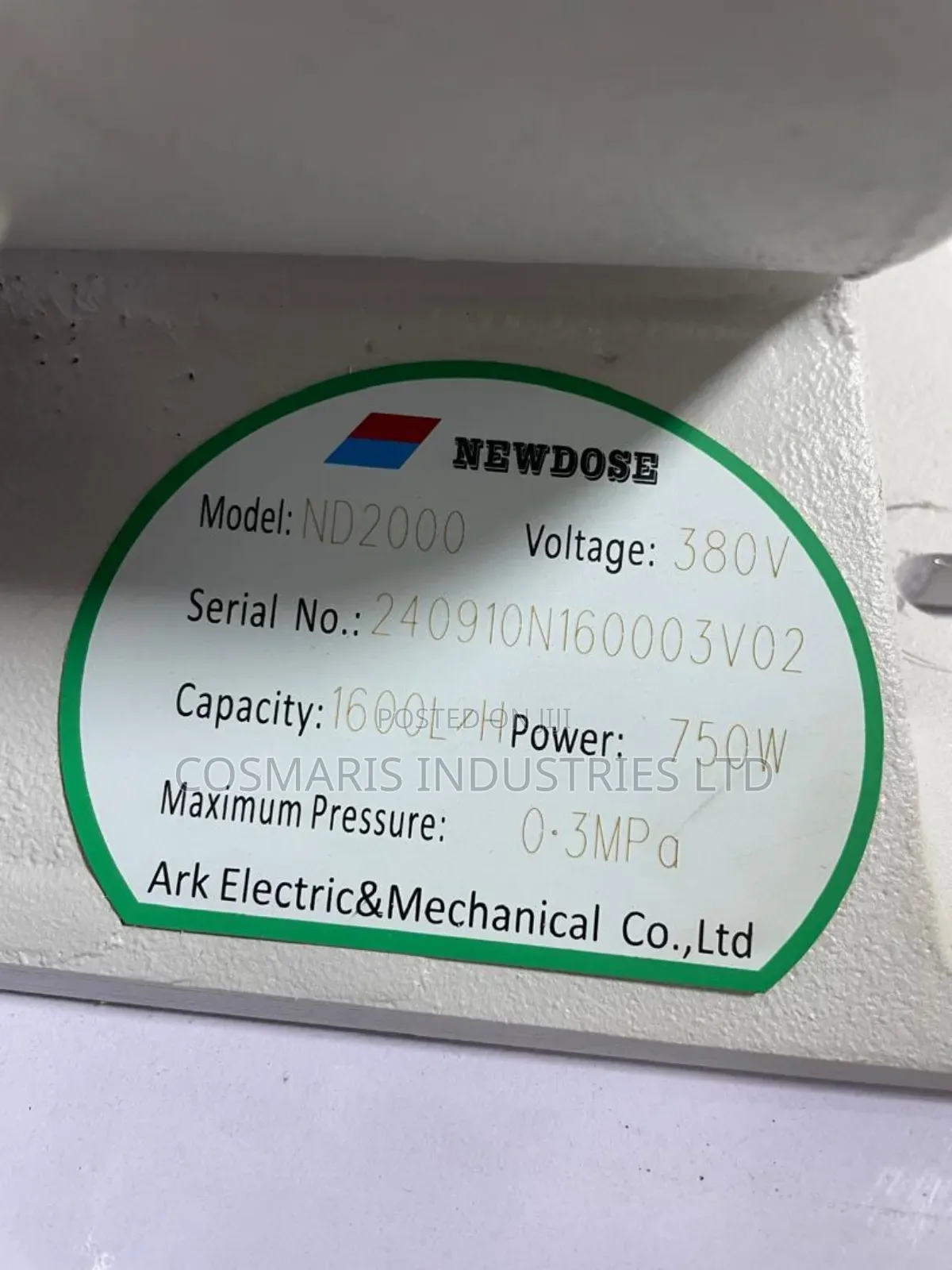 Newdose Chemical Metering Pump