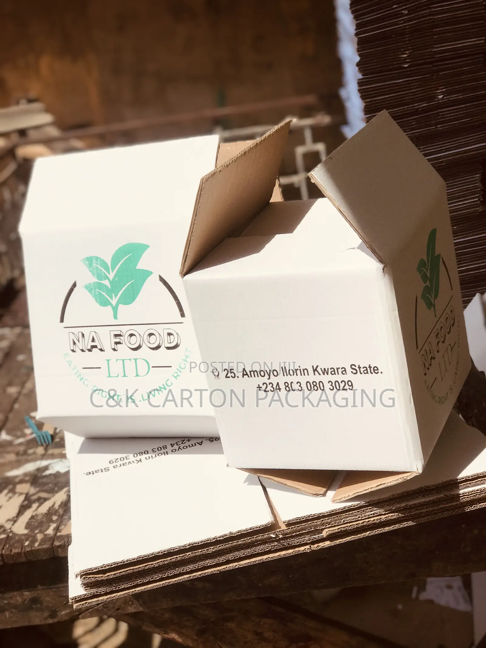 Two Colour Printed Carton Box