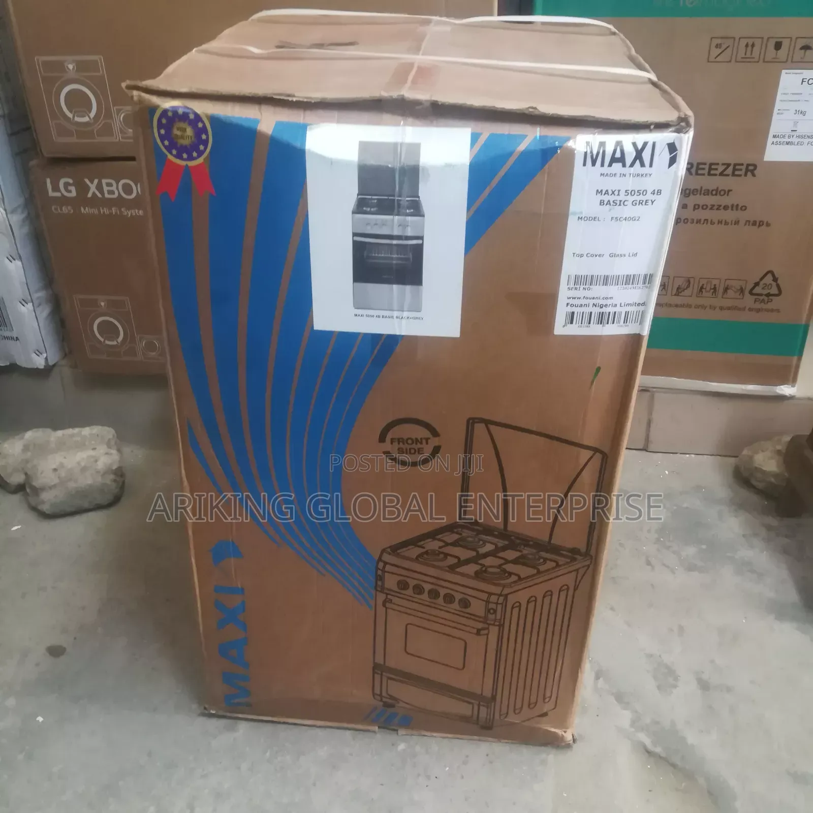 Maxi 4 Burner Standing Gas Cooker
