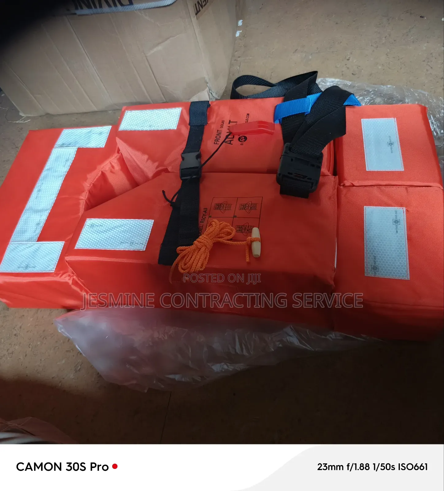 Front Solas Life Jacket 275 Newton