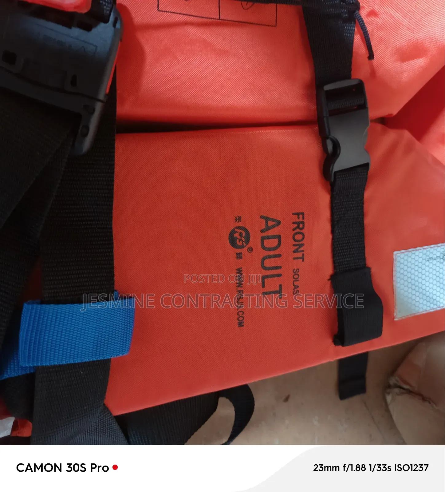 Front Solas Life Jacket 275 Newton