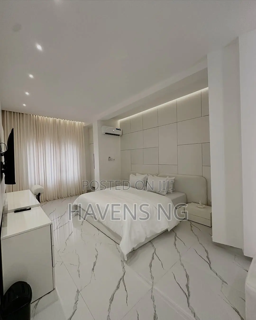 Luxury 3-Bedroom All-White Aesthetic Apartment