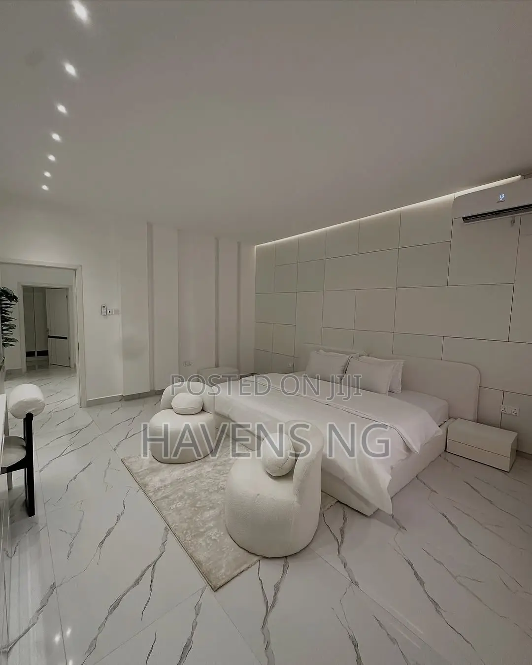 Luxury 3-Bedroom All-White Aesthetic Apartment