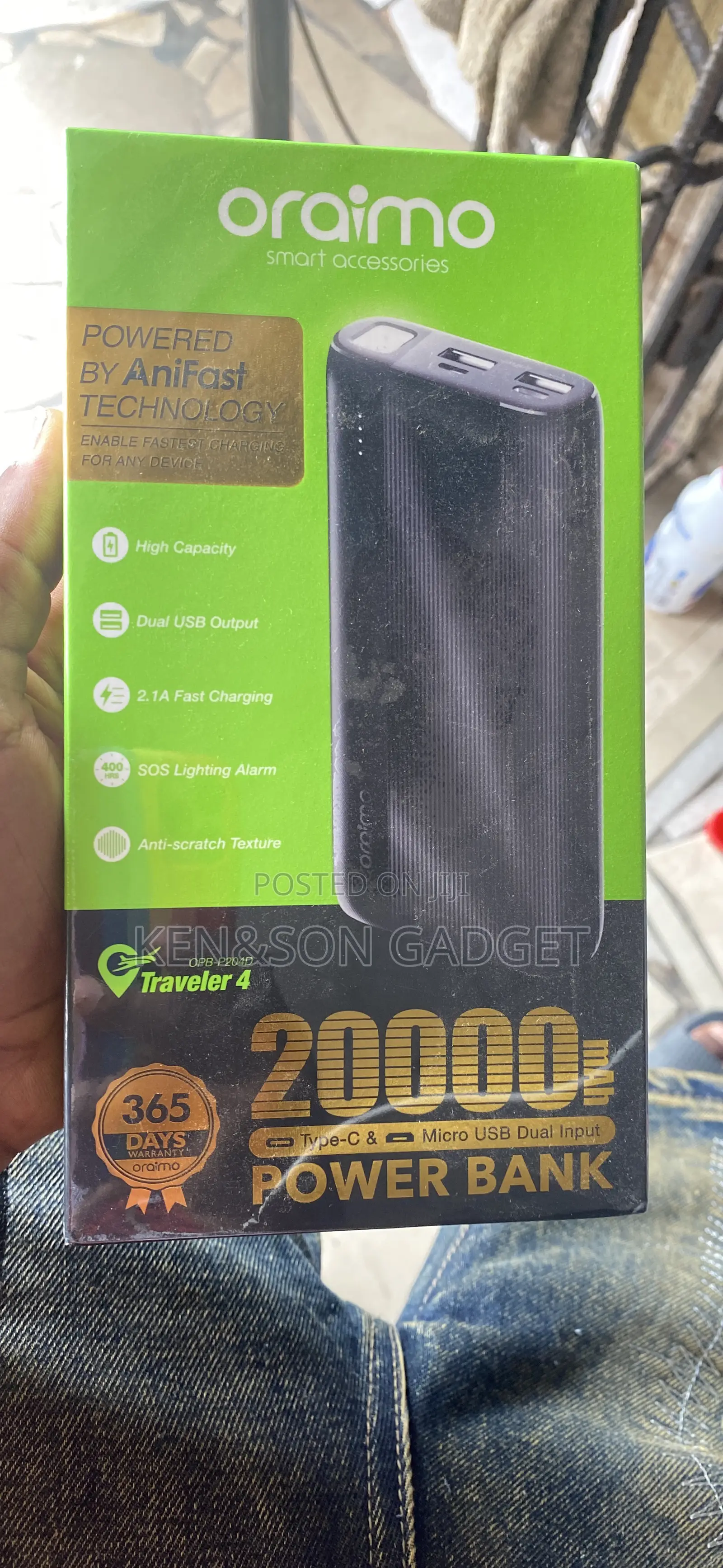 Oraimo 20,000ahm
