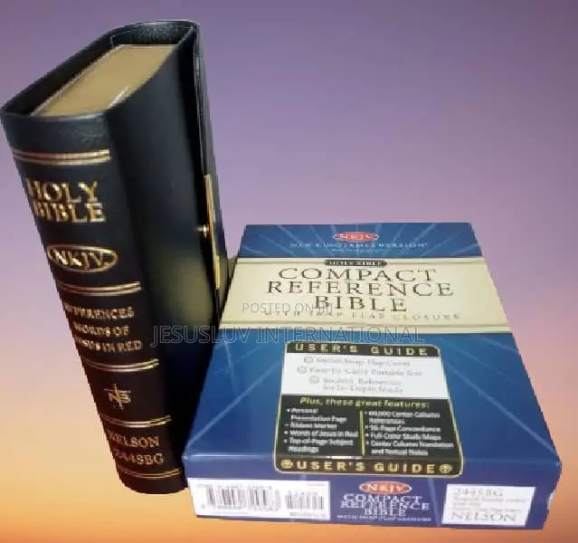 NKJV Compact Bible With Stylish Snap-Flap Leather Cover