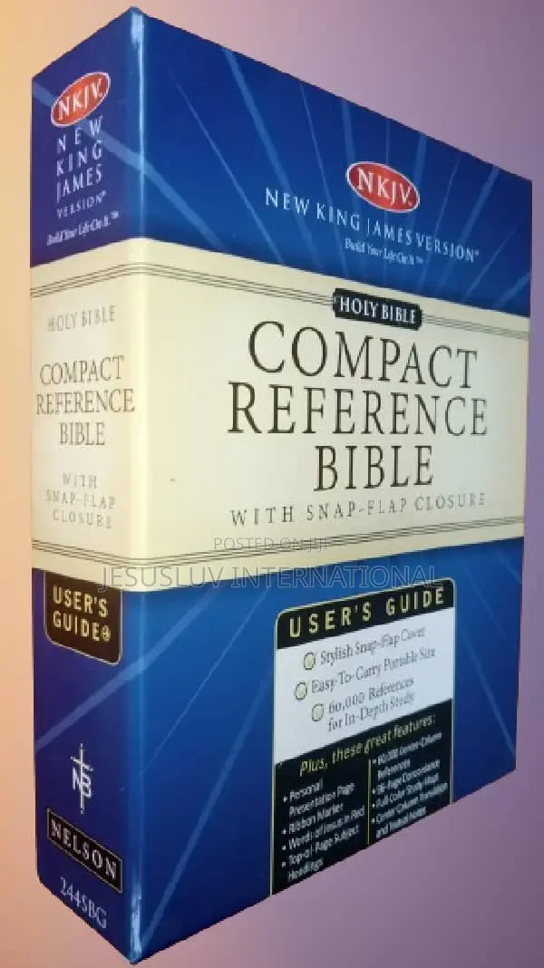 NKJV Compact Bible With Stylish Snap-Flap Leather Cover