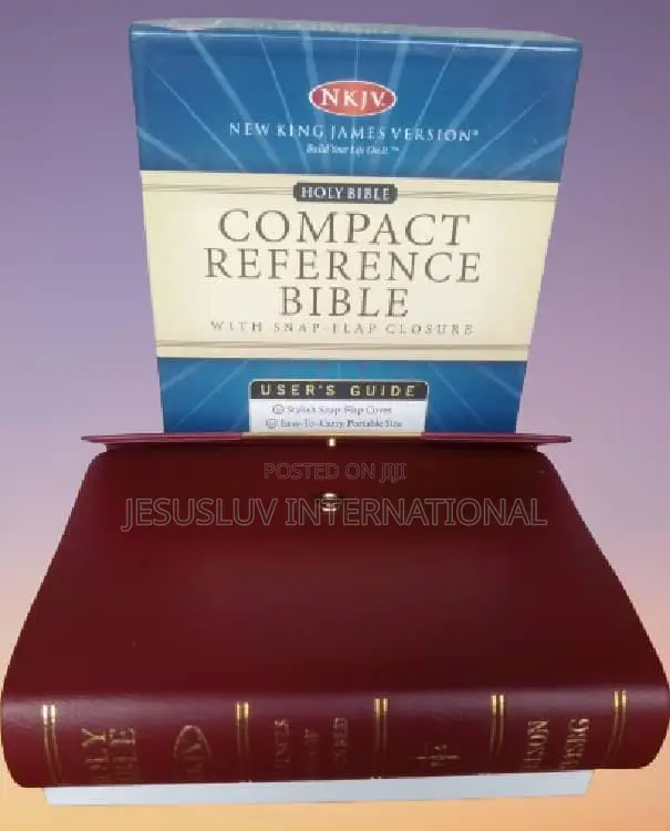 Holy Bible NKJV Compact With Stylish Snap-Flap Leather Cover