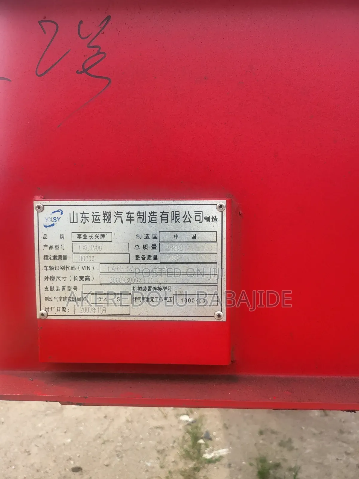 80ton Tokunbo Lowbed
