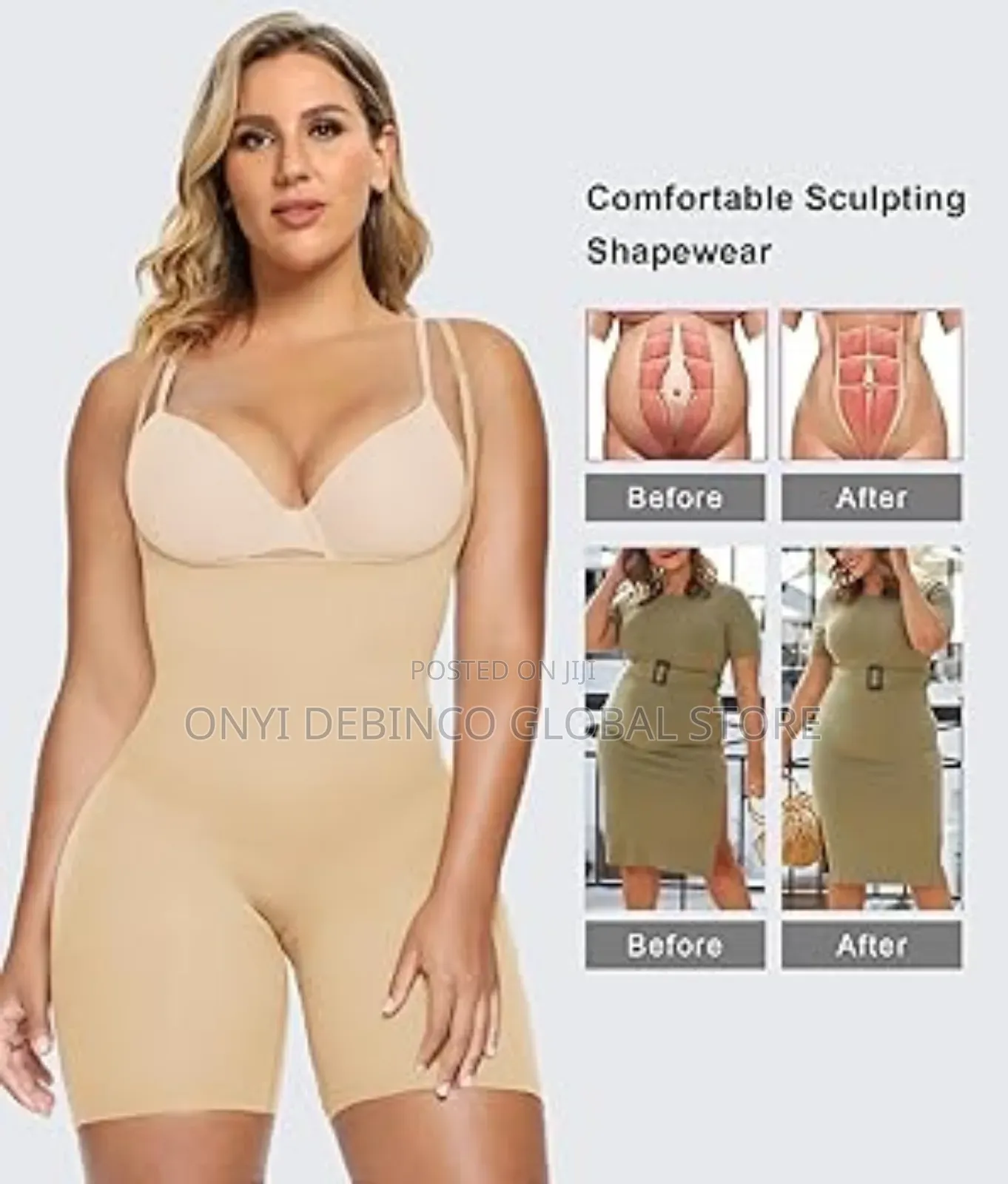 High Waist Tummy Control Body Shaper Thigh Slimmer Slimming