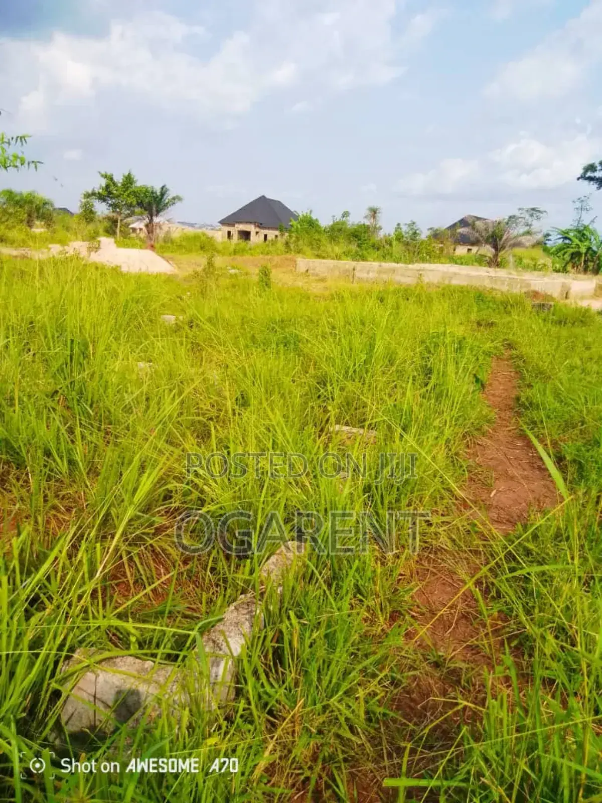 Land Measuring 100*100at Egba
