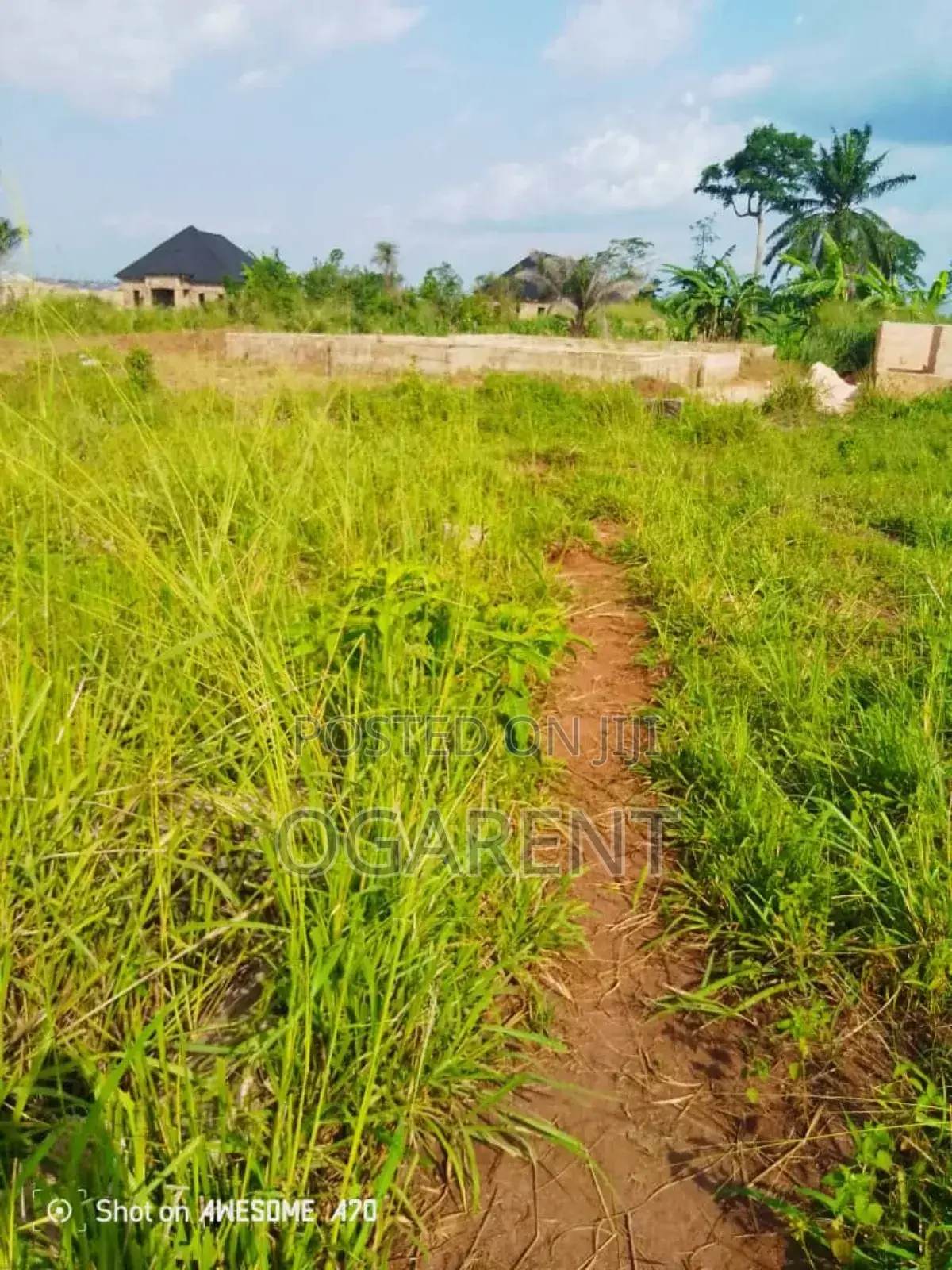 Land Measuring 100*100at Egba
