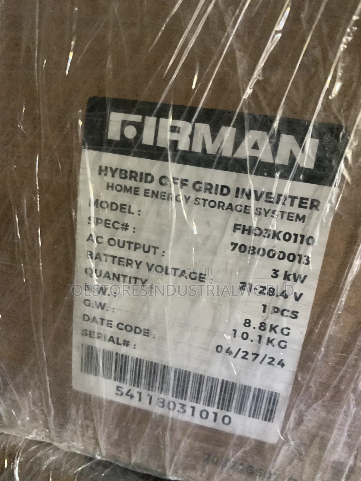 Firman Inverter 3kva Hybrid