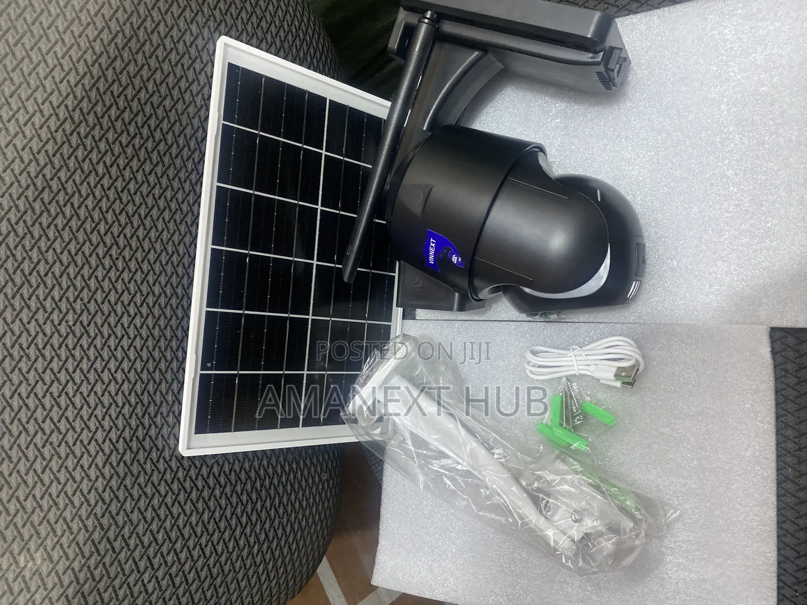 Dual Lens Solar CCTV Camera (Support All Sim)+Free 64gig
