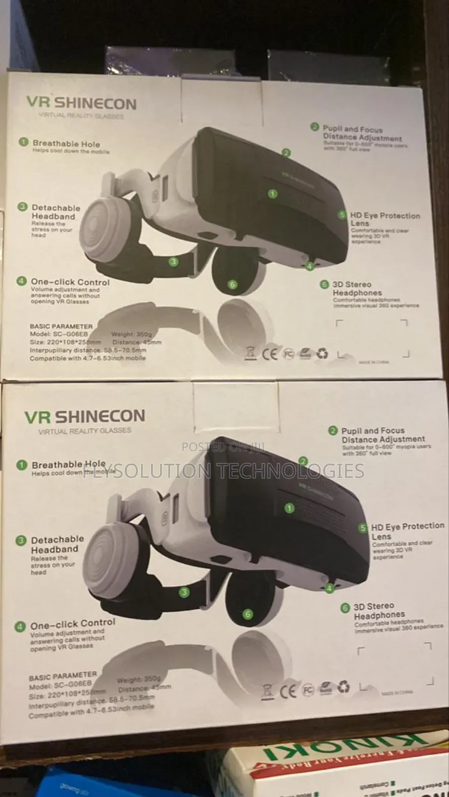 Vr Shinecon Sc-G06eb Virtual Reality Headset for Smartphones