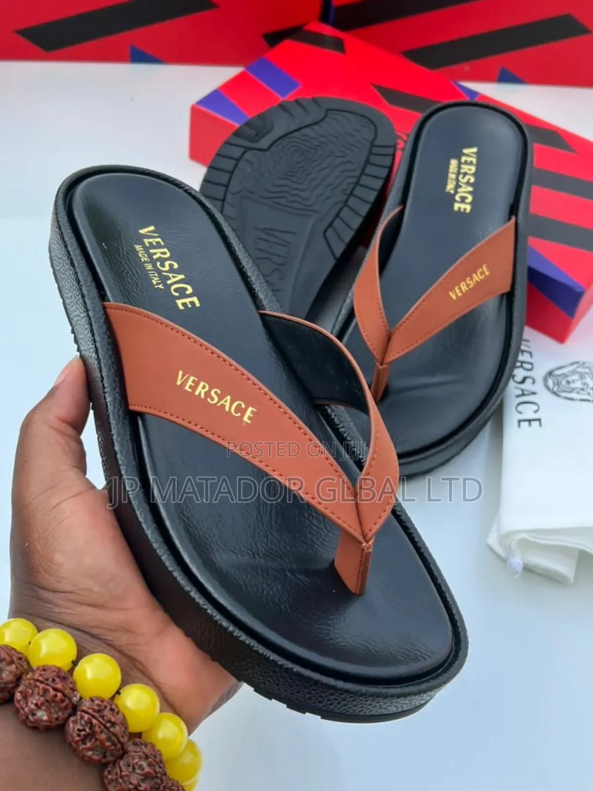 Pure Italian Leather Slippers!;Men!
