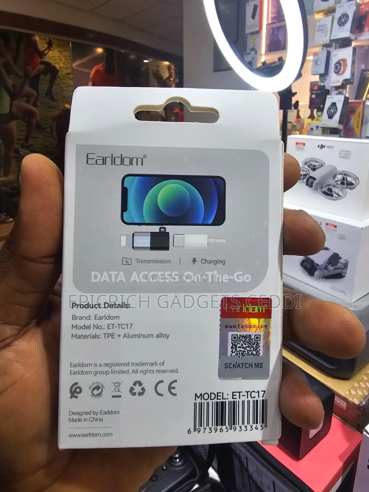 Usb-C to Lightening Adapter.