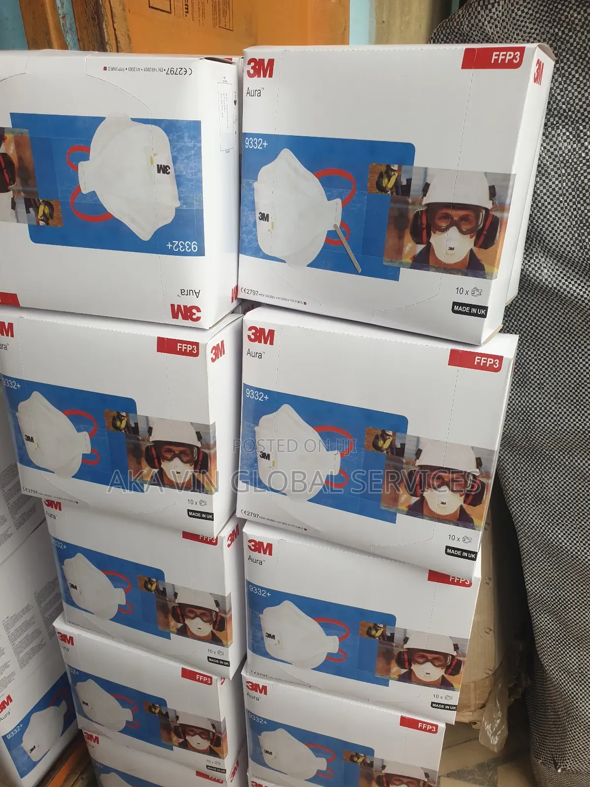 3m Aura 9332+ Disposable Particulate Respirator Ffp3