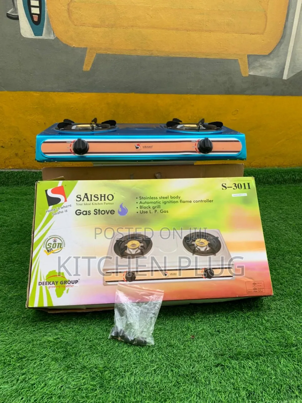 Brand New Saisho Double Burner Gas Stove