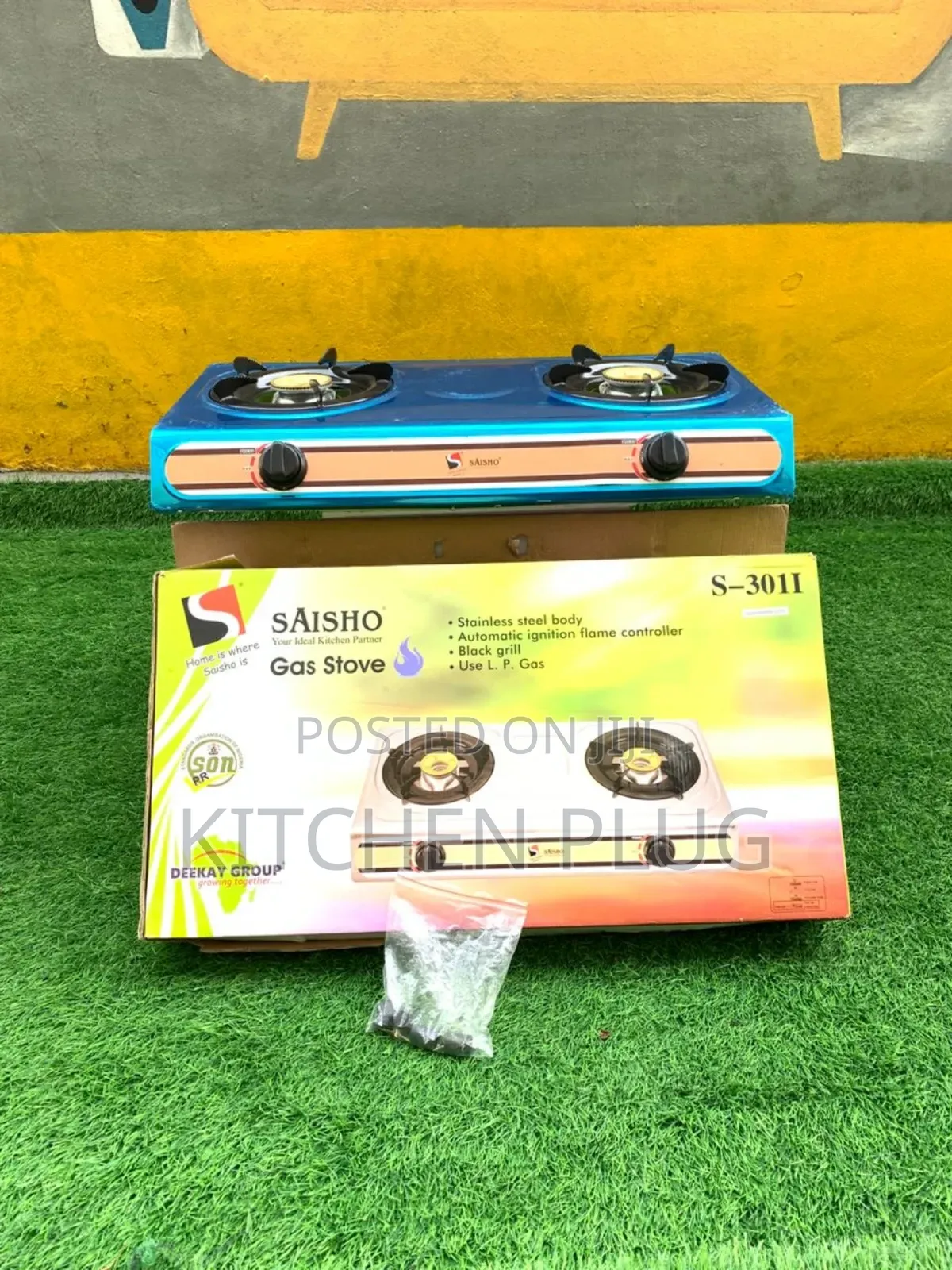 Brand New Saisho Double Burner Gas Stove
