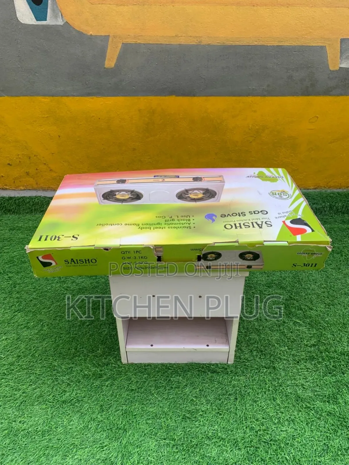 Brand New Saisho Double Burner Gas Stove