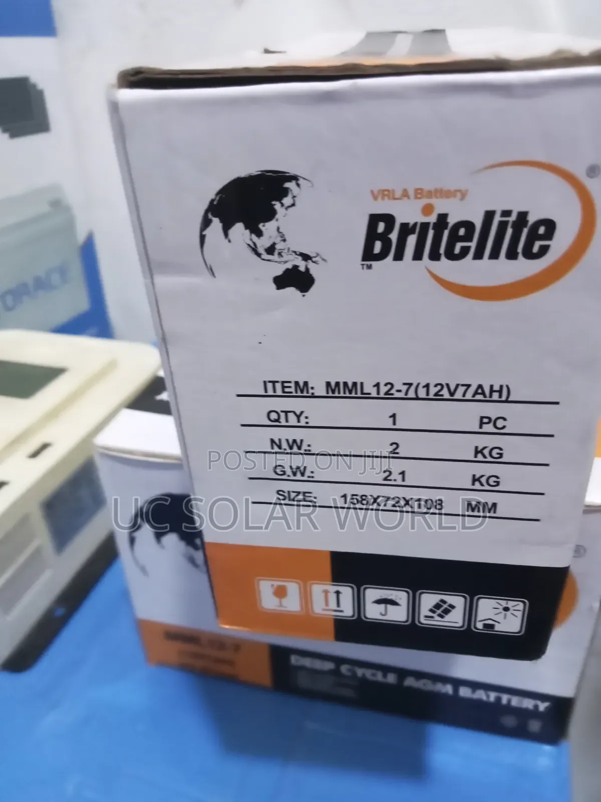 7ah 12v Britelite Gel Battery