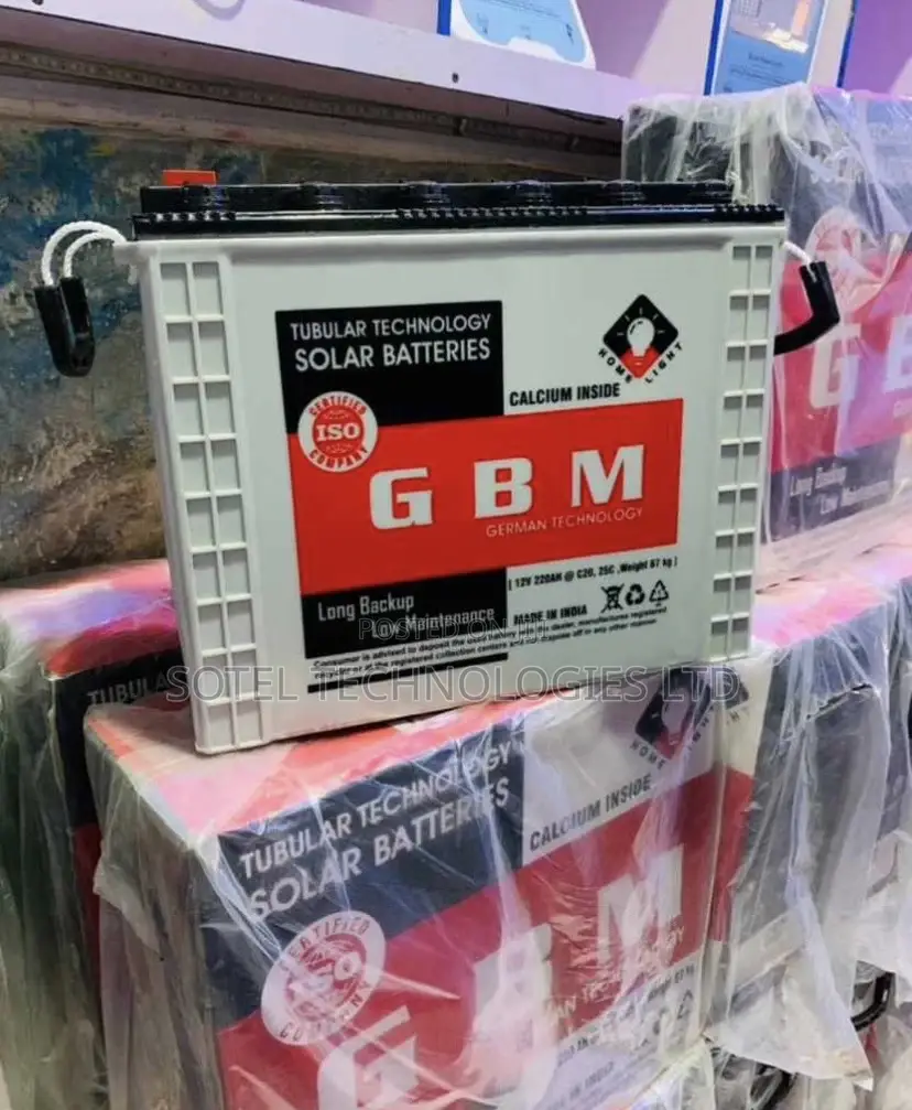 220ah GBM Tall Tubular Solar Battery