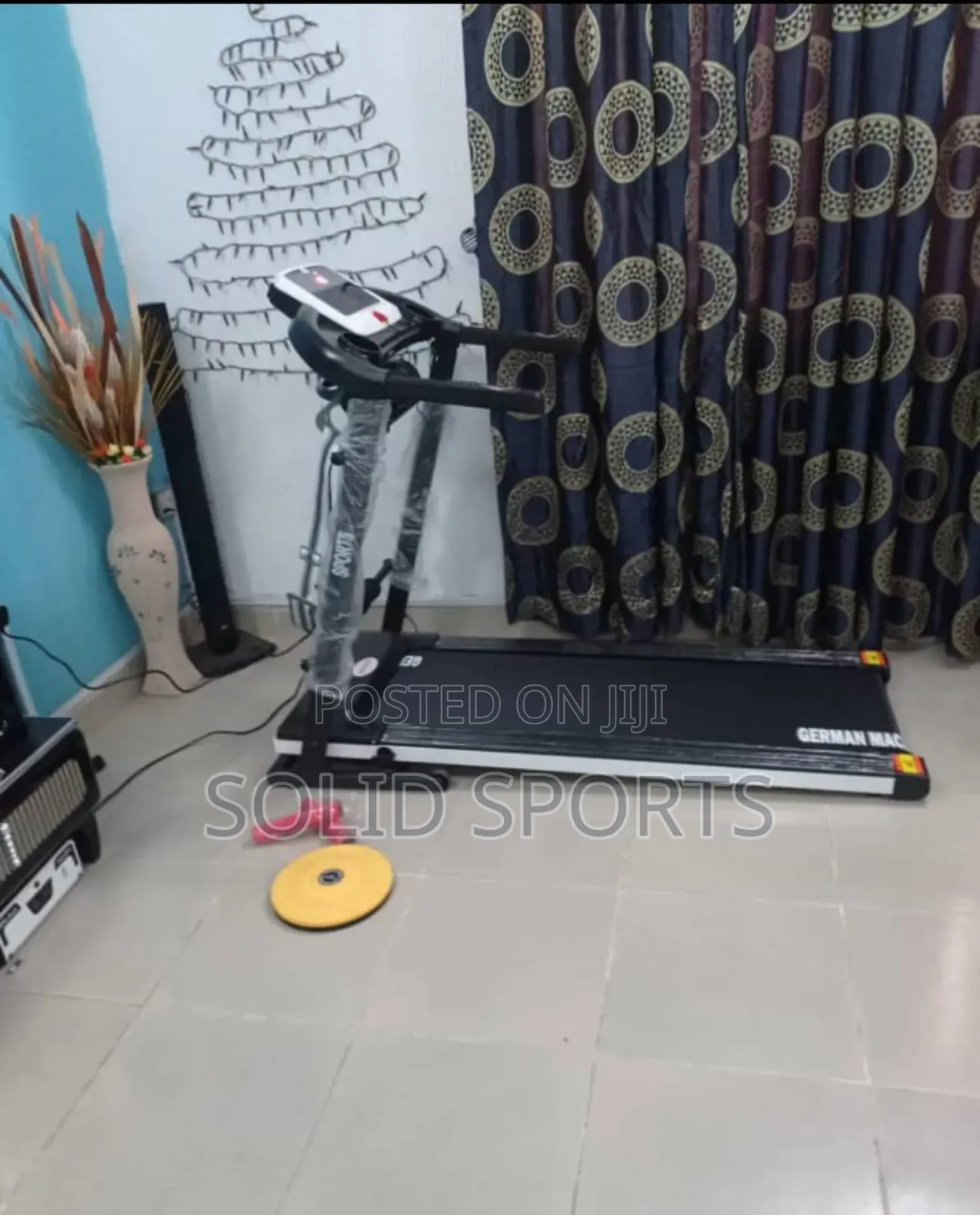 2 Hp Treadmill German Machine Maximum User Weight Is 100kg